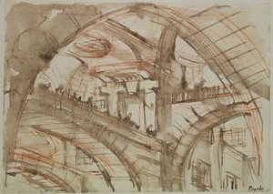 Dibujo de una Prisión Imaginaria de Giovanni Battista Piranesi
